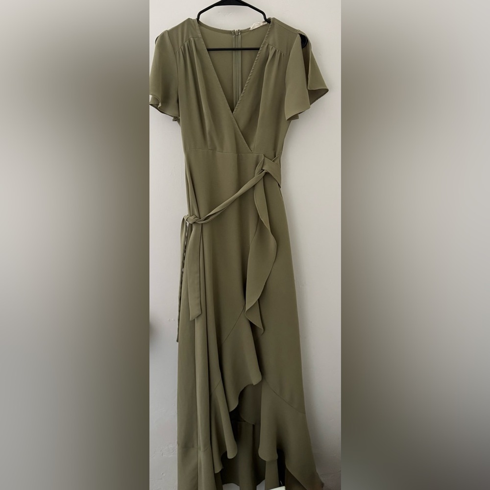 Altar'd State Olive Green Maxi Dress